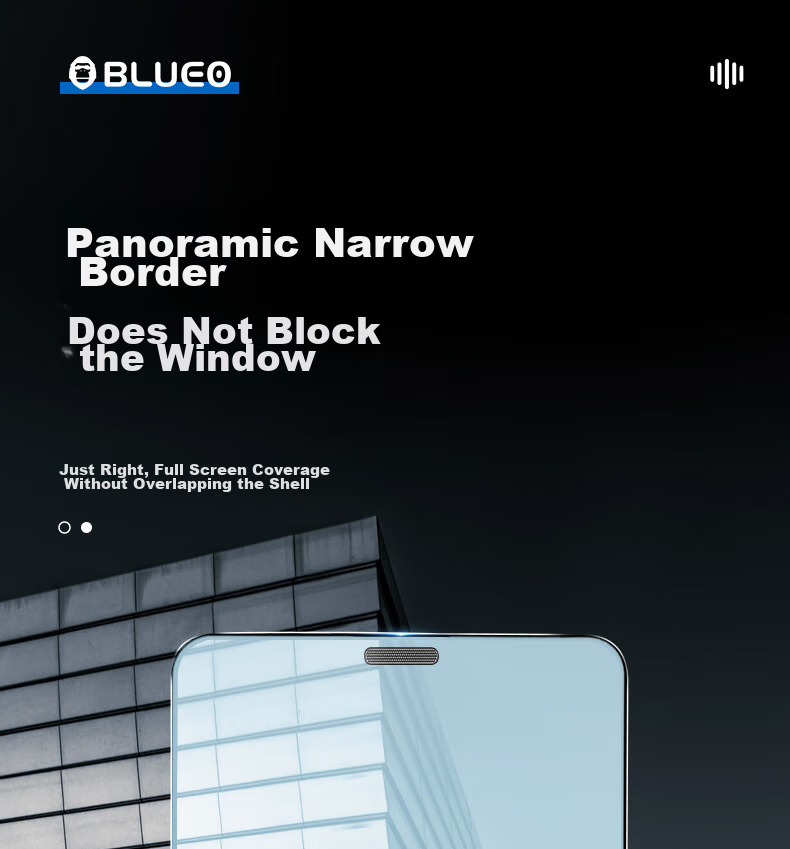 BLUEO Tempered Glass Screen Protector for Apple IPhone 18 Pro Max, Full Coverage High Definition Film with Earpiece Dust-Proof Anti-Scratch Dust-Free Installation for IPhone 18 Pro Max 17