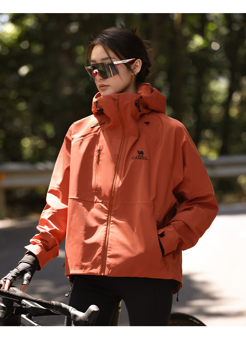 CAMEL Outdoor Sports 3L Hard Shell Jacket for Men And Women, 2024 New Model, Heavy Rain-Proof Waterproof Mountaineering Coat, Model 6126 5