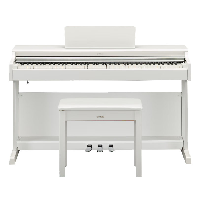 YAMAHA Upgraded YDP165WH White 88-Key Weighted Hammer Upright Home Adult Professional Graded Digital Piano