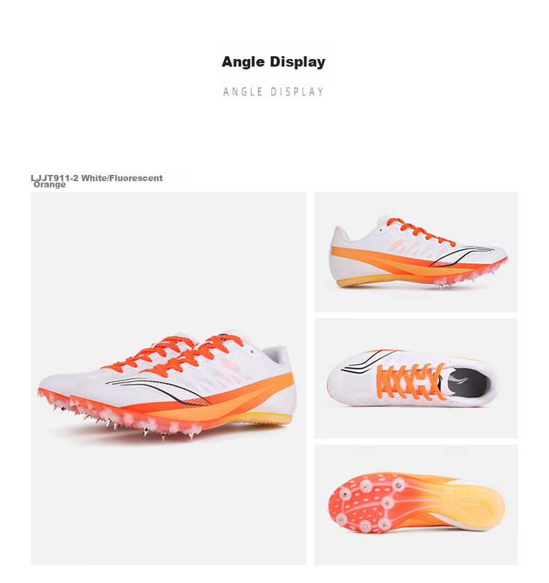 Li-Ning Track And Field Spikes for Men's Professional Sprint, Athletic Shoes for Female Middle And Long-Distance Running Students, High School Exam Training Spikes 9