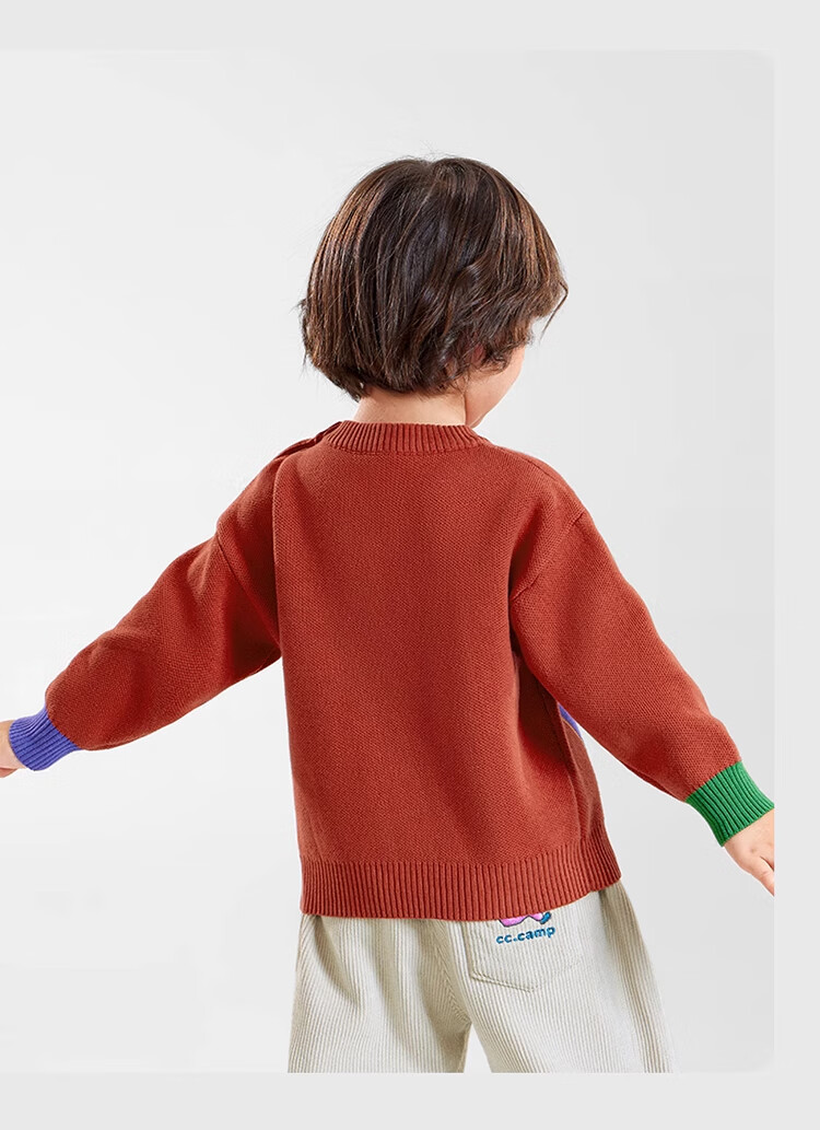 Ciciibear [Anti-Pilling Static Electricity], Ciciibear Boys' Sweater Autumn And Winter Style, Baby Red Children's 2024 New Top Winter Seaso 18
