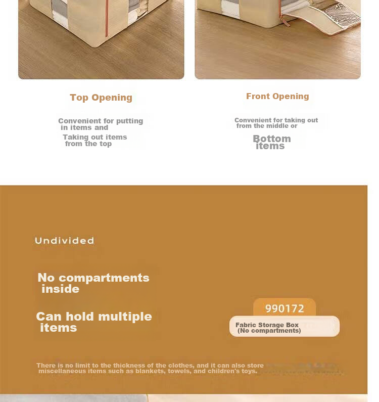 CHAHUA Foldable Storage Box, Fabric Clothes Organizer, Drawer-Style Wardrobe, Clothing Storage Container 9