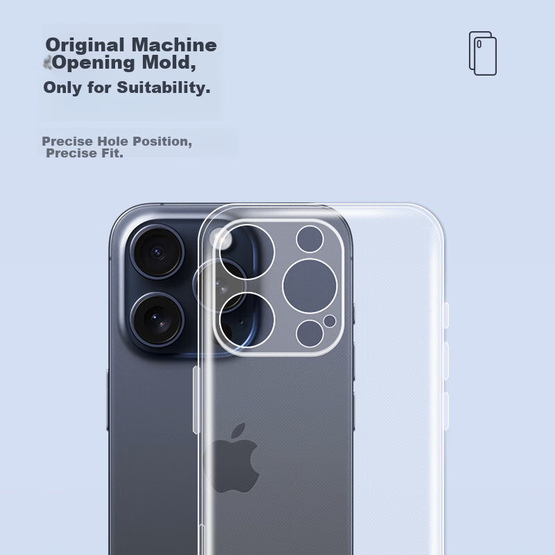 Чехол Snowkids для Apple iPhone 16 Pro, прозрачный, противоударный, ультратонкий