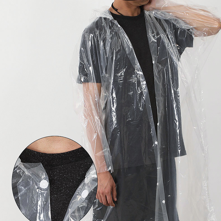 Lehuolvxing Disposable Raincoat, Thickened Adult Hiking Outdoor Concert All-In Full-Body Heavy Rain Protection Poncho, Long Style with Large Brim 8