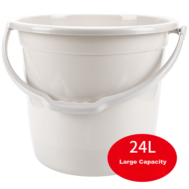 Bendi Water Bucket Handle, 24L*1 Piece, Extra Large Capacity, Thickened, Durable, for Dormitory Foot Soaking, Home Use, Water Storage, Mop Bucket, Car Washing