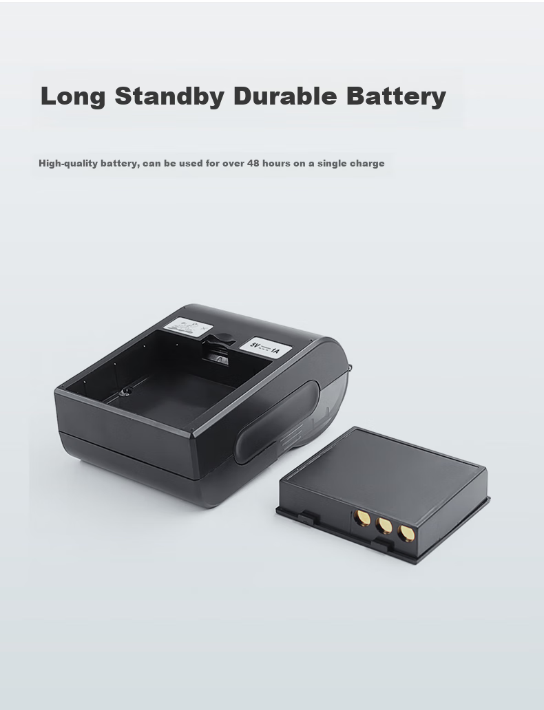 Youku Portable Receipt Printer, Meituan Takeout Delivery Ticket Scale Bill Thermal Printer, 58mm Receipt Machine 9