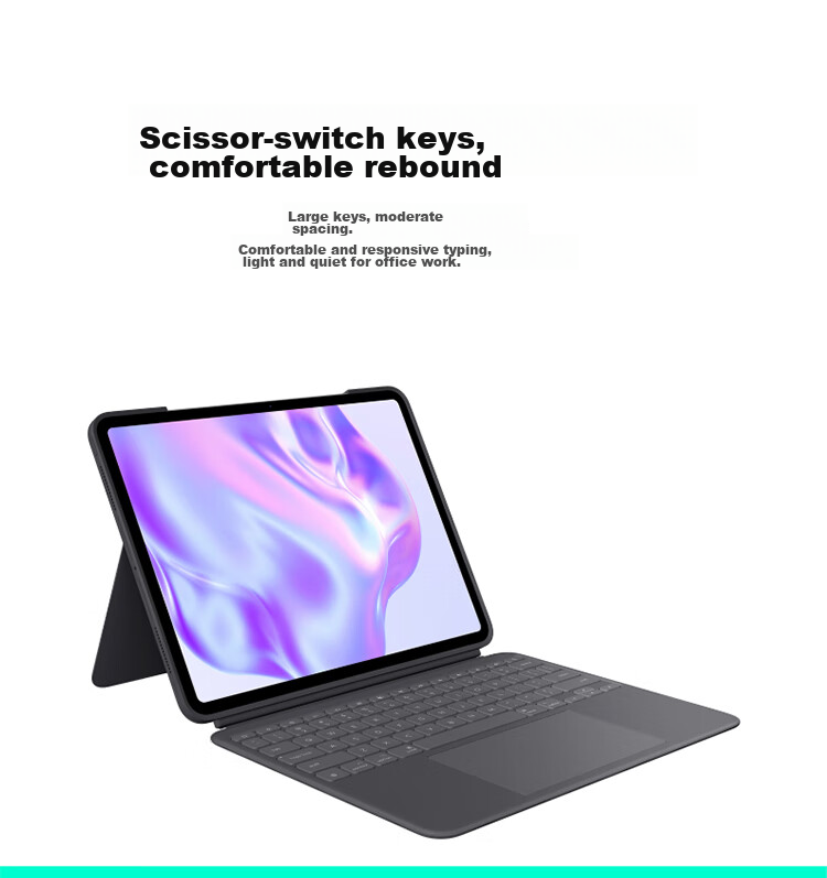 Logitech Combo Touch Tablet Keyboard Case for IPad Pro 11-Inch (M4), Graphite Black 5