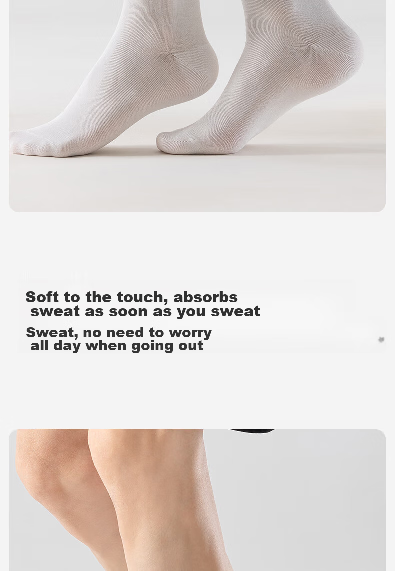THREEGUN [Jian Series] Modal Men's Socks, 10A Antibacterial, Odor-Resistant, Wear-Resistant Socks, Mid-Calf Length, Smooth And Sweat-Absorbing 10
