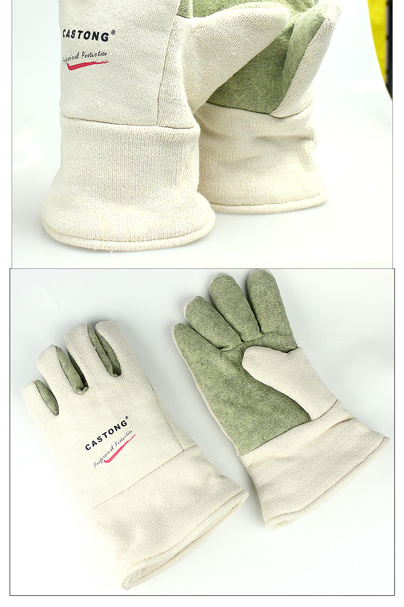 CASTONG GEII15-34 Heat-Resistant Gloves, 400°C Insulation, Anti-Scalding, Labor Protection, Thickened, for Home Use 10