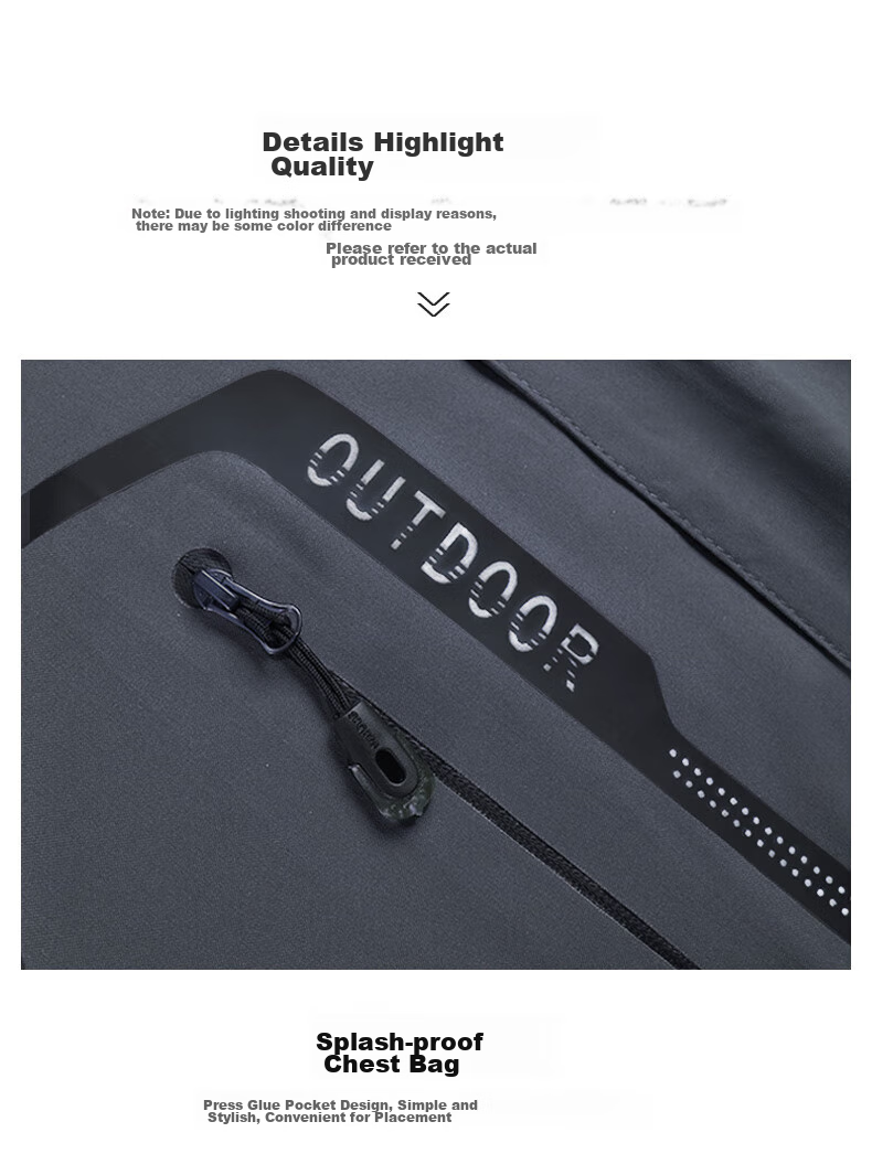 JEEP SPIRIT Men's Autumn And Winter Hooded Jacket, Outdoor Three-In Sportswear, Khaki, 2XL 18