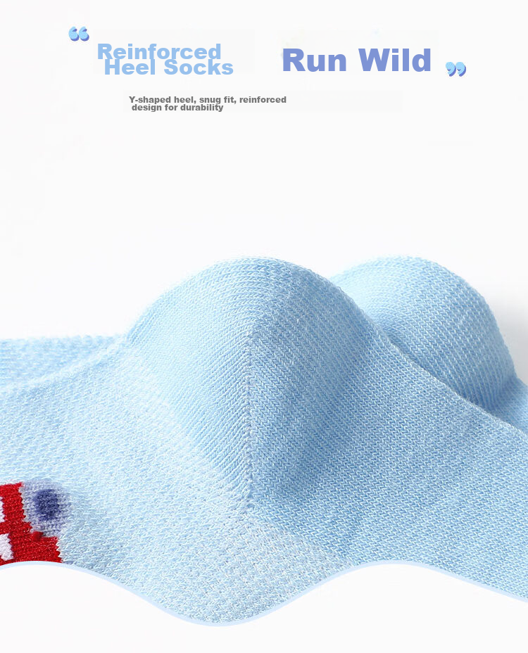LangSha Children's Socks, Boys' Cotton Mesh Spring And Summer Thin Breathable Baby Mid-Calf Short Socks for Older Kids 19