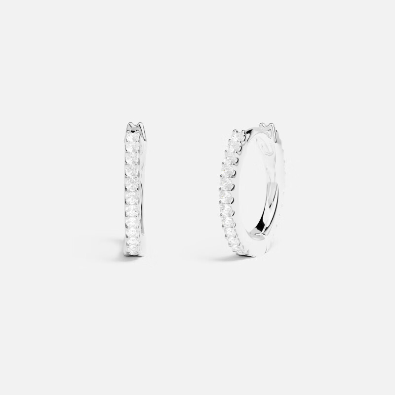 APM Monaco Circular Hoop Earrings, Luxurious And Elegant Ear Studs, Birthday Gift for Girlfriend Or Wife