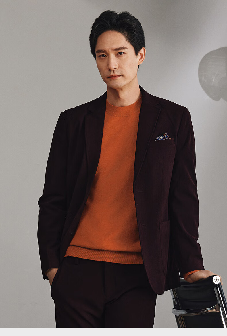 Goldlion [Machine Washable Wool King] Autumn Winter Men's Sweater Elastic Soft Business Casual Zodiac Year Knit Base Shirt 18