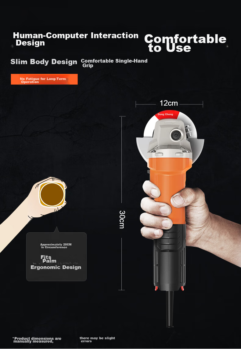 Dongcheng 1100W Angle Grinder 1100-100B Cutting Machine, Hand Grinder, Polisher, Multi-Functional Electric Tool 7