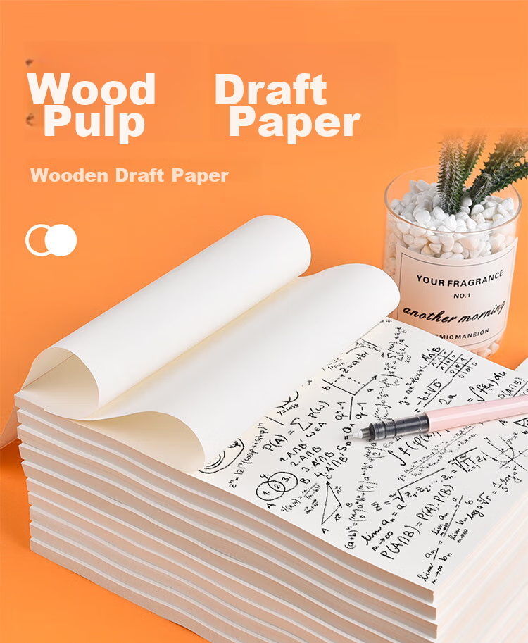 Yuhe B5 Draft Paper, Blank Pages for Mathematics Scratch Pad, College Entrance Exam And Graduate School Entrance Exam Review Notebook, Journal, Student Learning Tool, 200 Sheets, Pack of 5, 5166 1
