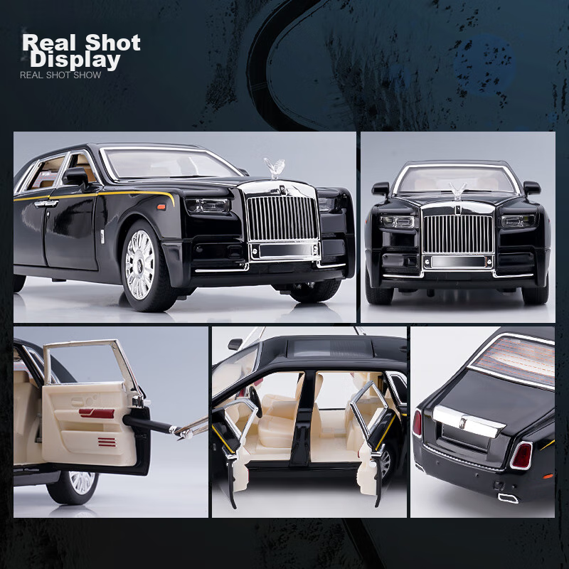 Chiyu Toys, Rolls-Royce Phantom Children's Toy Car Model, Realistic Alloy Car Model, Gift for Boys 9
