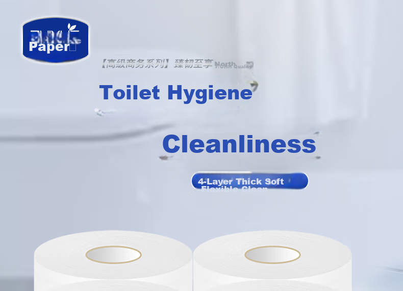 Zhiyue Toilet Paper Roll, 4-Ply, 380g*12 Rolls, Large Commercial Toilet Paper, Core-Wrapped Tissue Paper, Whole Box 1