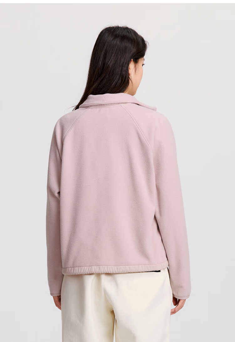 Semir Women's Anti-Static Fleece Loose Casual Winter Patchwork Stand Collar Raglan Sleeve Jacket 101724108004 18