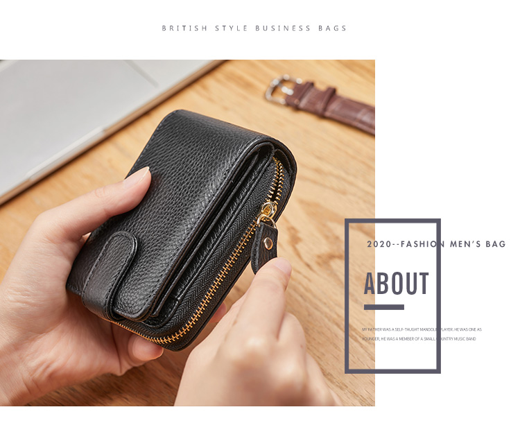 BOSTANTEN Top-Grain Leather Card Holder with Multiple Slots, Accordion Wallet for Men, Coin Purse, Birthday Gift for Husband, Boyfriend, Or Father 9