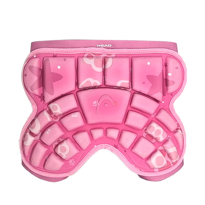 HEAD Roller Skating Protective Gear, Children's Ice Skating Hip Guards, Anti-Fall Pants, Inline Skating Hip Pads, Skateboarding And Skiing Buttock Pads, Pink Small Size