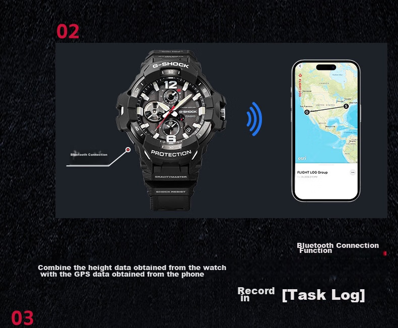 Casio Watch, G-SHOCK Aviation Series Shockproof And Water-Resistant Sports Watch, Gift for Boyfriend, GR-B300 6