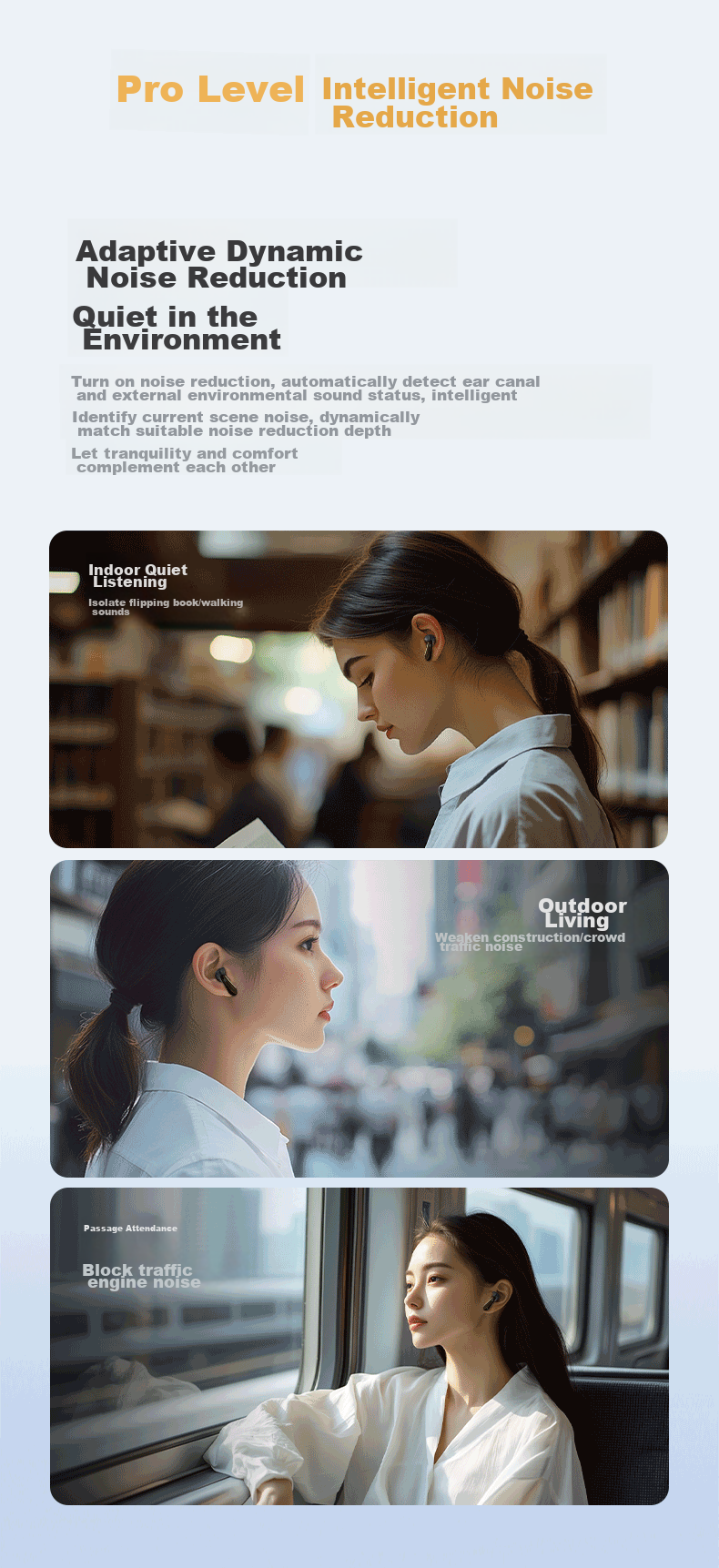 Yinbeiqi ClipLite 2026 New Clip-On AI Bluetooth Earphones Open-Ear Bone Conduction Sports Ear-Hook Noise-Cancelling HD Call Gift 4