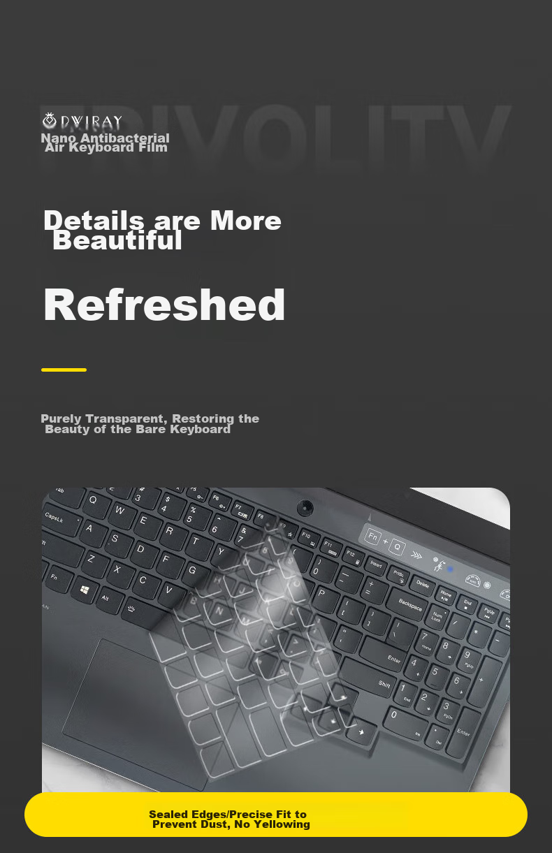 DiyiGongfang Keyboard Dust Cover Film Suitable for Lenovo Legion R7000/R7000P/Y7000/Y7000P/R9000P/R9000K Laptops Keyboard Protective Film 14