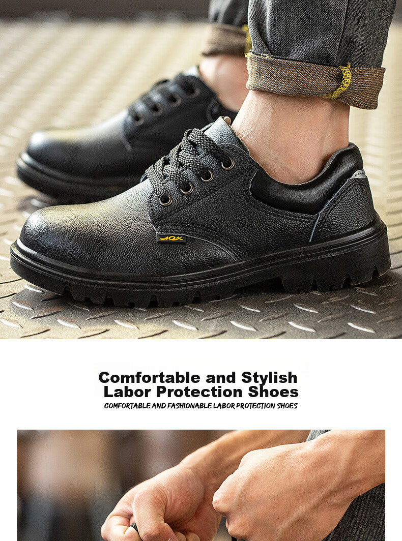 FUCHENG Safety Shoes for Men, Functional Footwear with Steel Toe Cap, Anti-Smashing And Puncture-Resistant, Comfortable And Breathable Work Shoes 012 Size 43 11