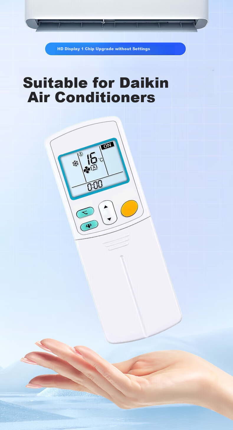 Muhouyingxiong Compatible with Daikin Air Conditioner Remote Control, Daikin Wall-Mounted And Central Air Conditioning, Remote Control Panel with Battery Included 1