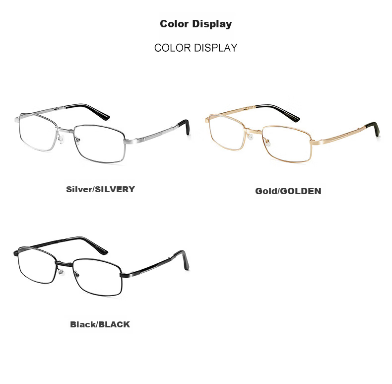 LESCA LUNETIER Reading Glasses for Men, Anti-Blue Light High-Quality Brand Genuine Women's Reading Glasses, High-Definition Foldable Bifocal Glasses for Elderly 8