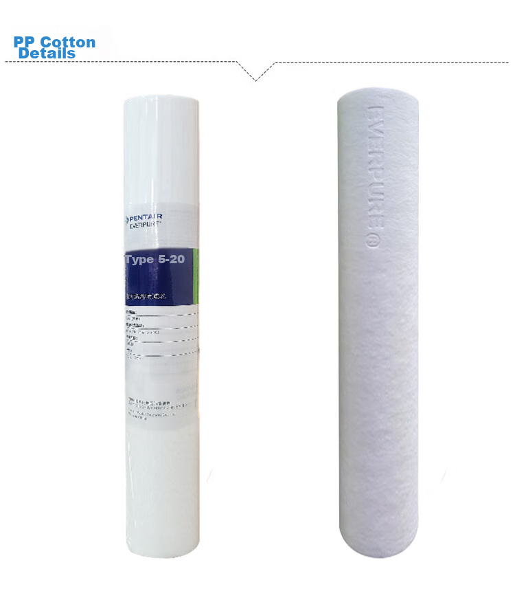 Everpure Commercial 20-Inch P5-20 Polypropylene Filter Cartridge (Pre-PP Cotton), Water Purifier Pre-Filter 5