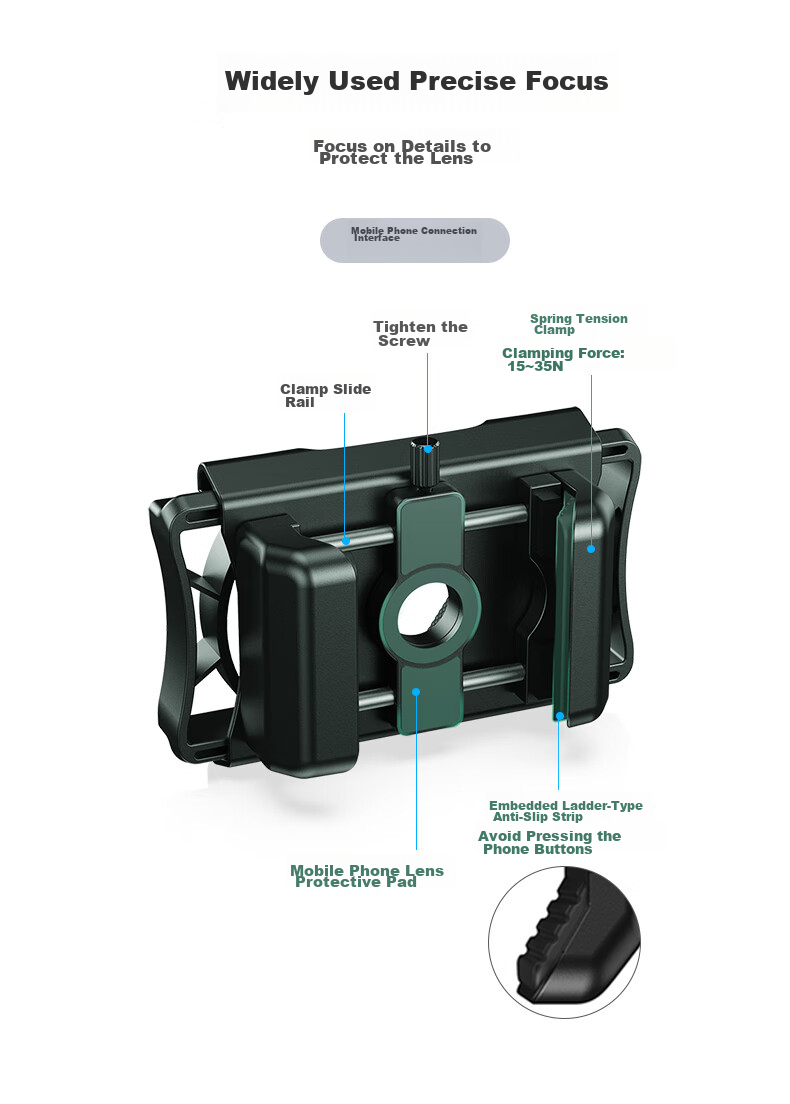 BOSMA MA6 Phone Stand, Universal Bracket for Monocular And Binocular Telescopes, Birdwatching Glasses 13