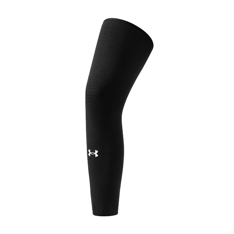 Under Armour Sports Knee Pads Full Leg Protection Gear for Men And Women Fitness Training Cycling Running Soccer Basketball Socks Sleeve Black Size L