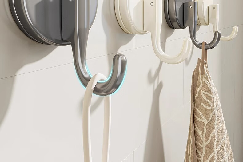 Shangmeide Suction Cup Hook Entry Door Clothes Hanger Bathroom Clothing Hook Storage Rack No Drilling Bathroom Clothes Hook 6