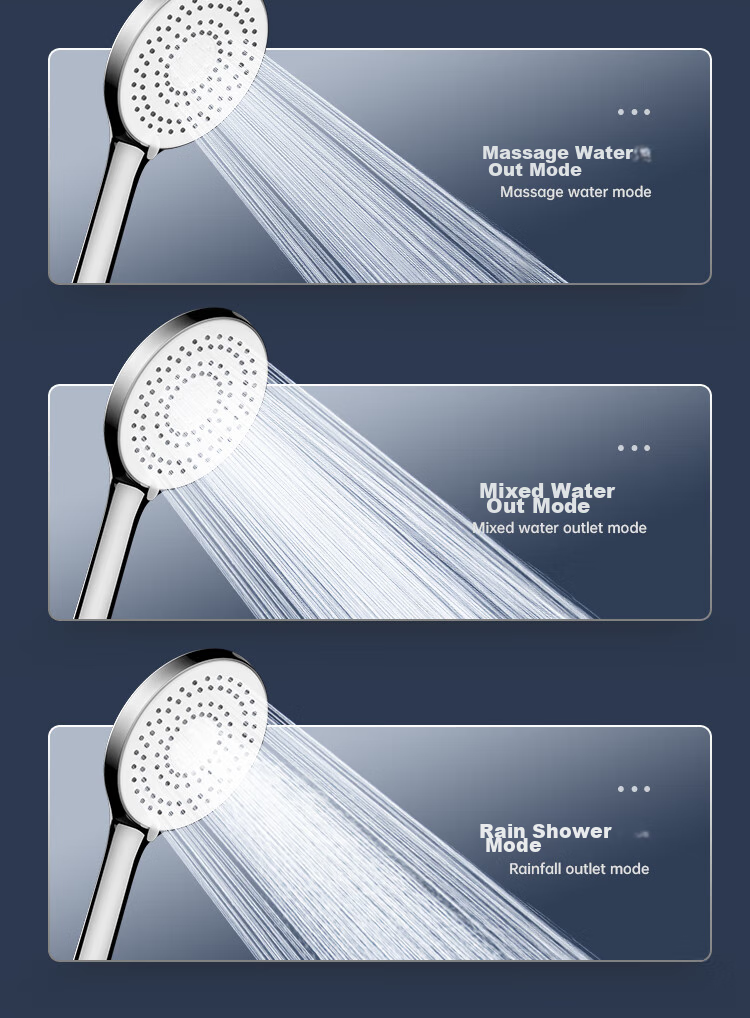 MEJUE Shower Set, High-Pressure Shower Head, Hot And Cold Brass Faucet with Mixing Valve, Bright Silver Z-5119 10