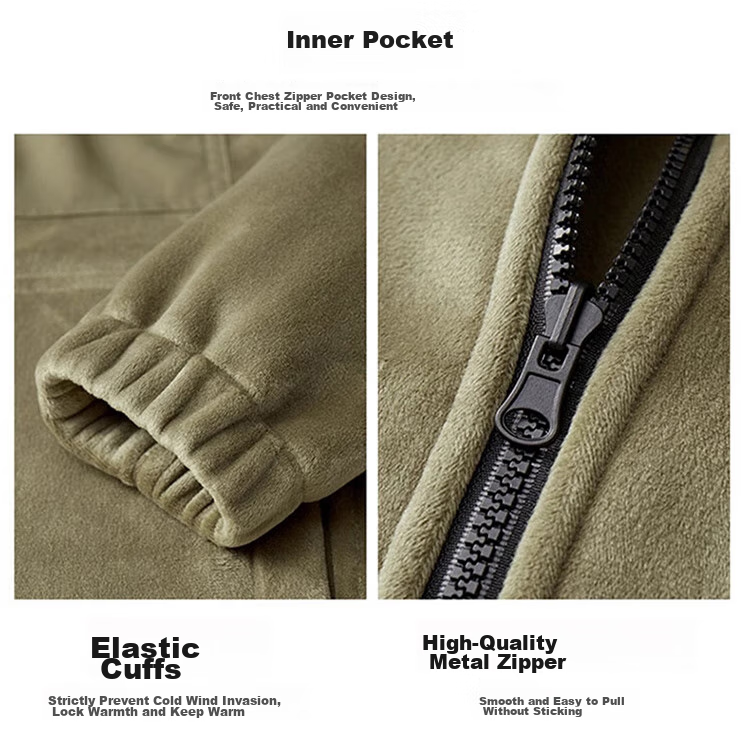 JEEP SPIRIT Men's Three-In Jacket, Autumn And Winter Casual Loose-Fitting Hooded Workwear Coat for Me 28