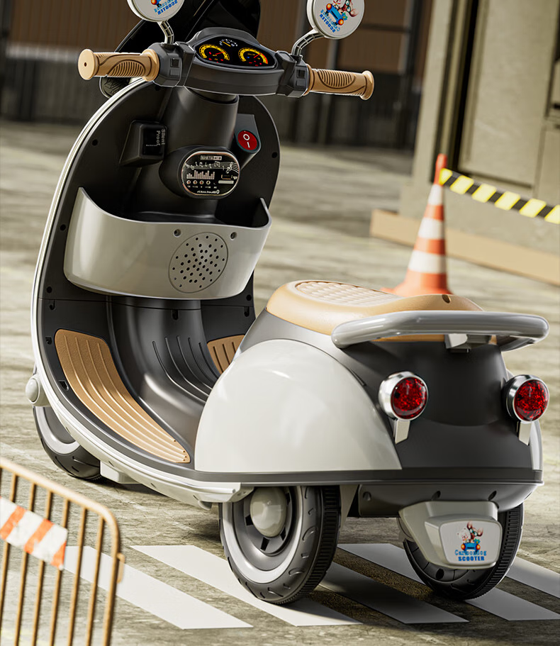 ANGI BABY Children's Electric Motorcycle for Ages 1-3 Rideable Adult Electric Tricycle Toy Gift for Boys And Girls 10