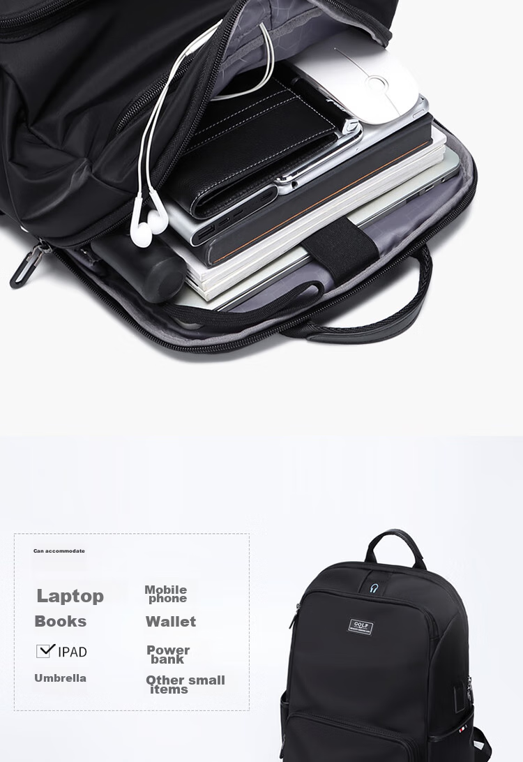 GOLF Backpack for Men, Casual 14-Inch Laptop Backpack, Water-Resistant Commuter Travel Backpack for Students And Outings 5