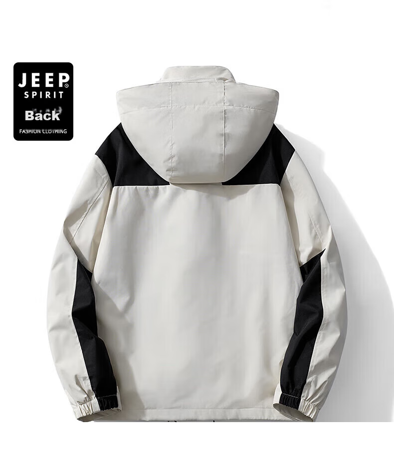 JEEP SPIRIT Windproof And Water-Resistant Single-Layer Outdoor Jacket for Men And Women, Warm Mountaineering Coat 13