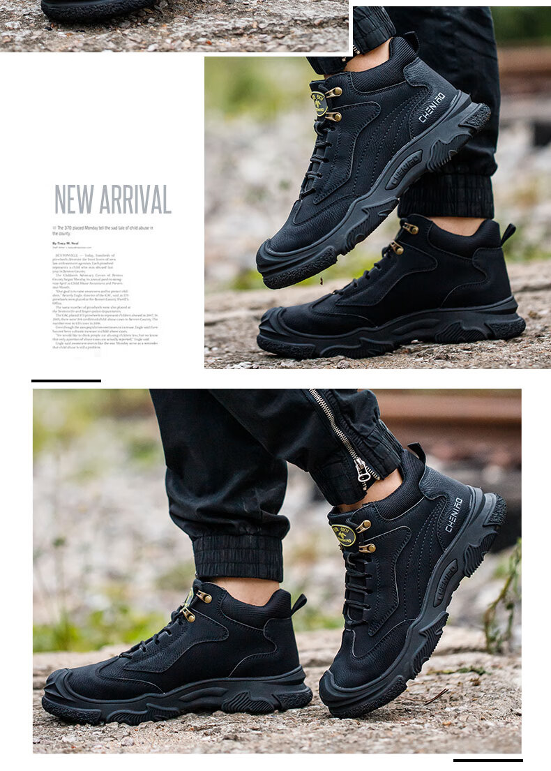 Chichengniao Safety Shoes for Men, Anti-Smashing And Puncture-Resistant, Insulated, Lightweight, Wear-Resistant, Construction Site Soft-Soled, Breathable Summer Work Safety Shoes [6KV Insulation] Comfortable And Durable - 2355 Black Size 43 3