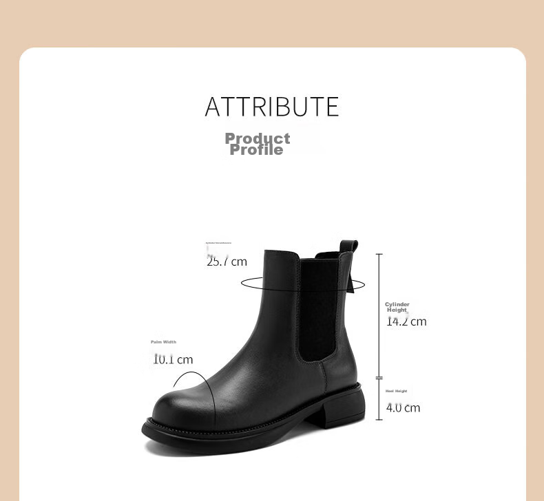 ZHR Flat Ankle Boots for Women, Autumn And Winter Simple British Style Chelsea Boots with Elastic Band, EH19 Black, Size 37 4