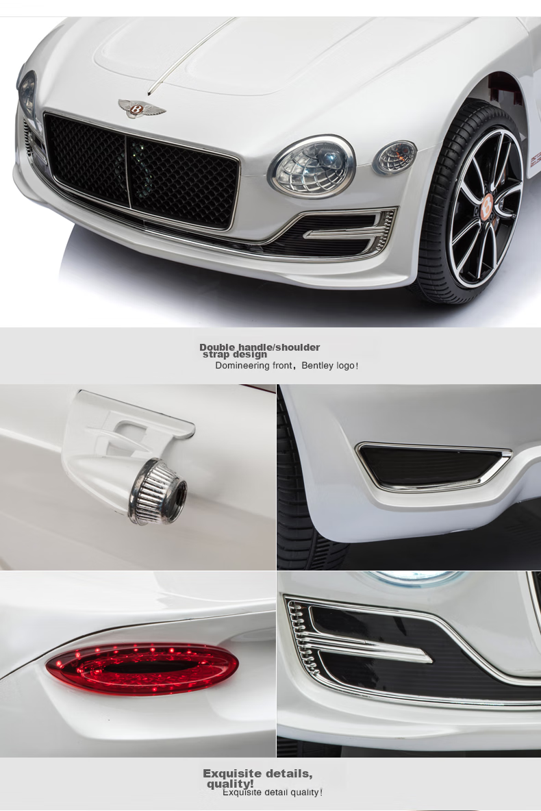 BeRica Children's Electric Car, Four-Wheel Vehicle, Authorized by Bentley, Remote Control Toy Car for Boys And Girls, Rideable, Baby Gift 32