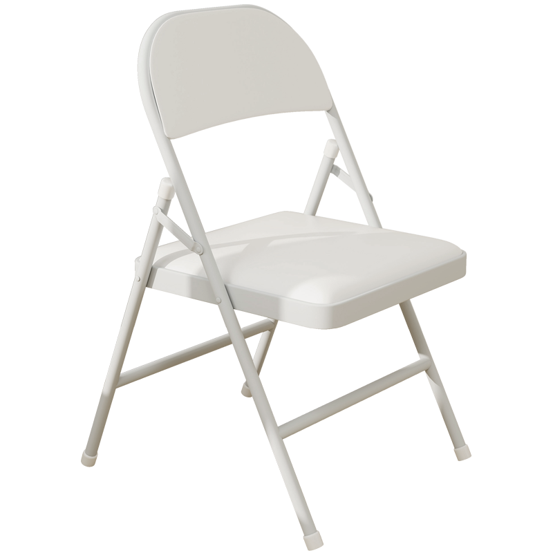Fanshe Folding Office Chair with Backrest, Breathable Conference Training Chair for Writing, Simple Negotiation Reception Chair for Home Use