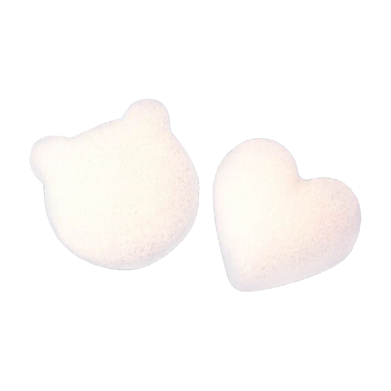 DOCTOR MA Baby Bath Sponge, Konjac Puff Cotton, Children's Bathing Tool, Baby Face Washing Sponge, Newborn Bath Sponge, 2 Pieces