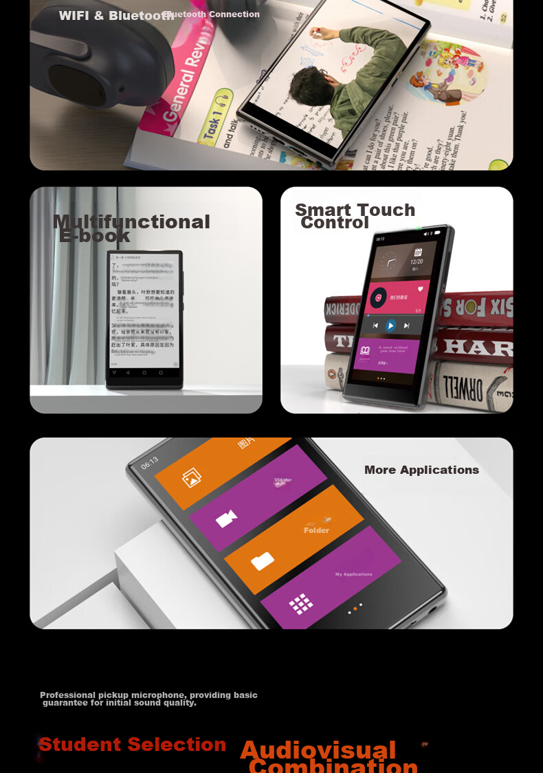 PHILIPS SA5819 MP3/MP4 Music Player, 5.0-Inch Display, 3GB RAM + 32GB Storage, Android 9.0, WIFI-Enabled Internet Access 3