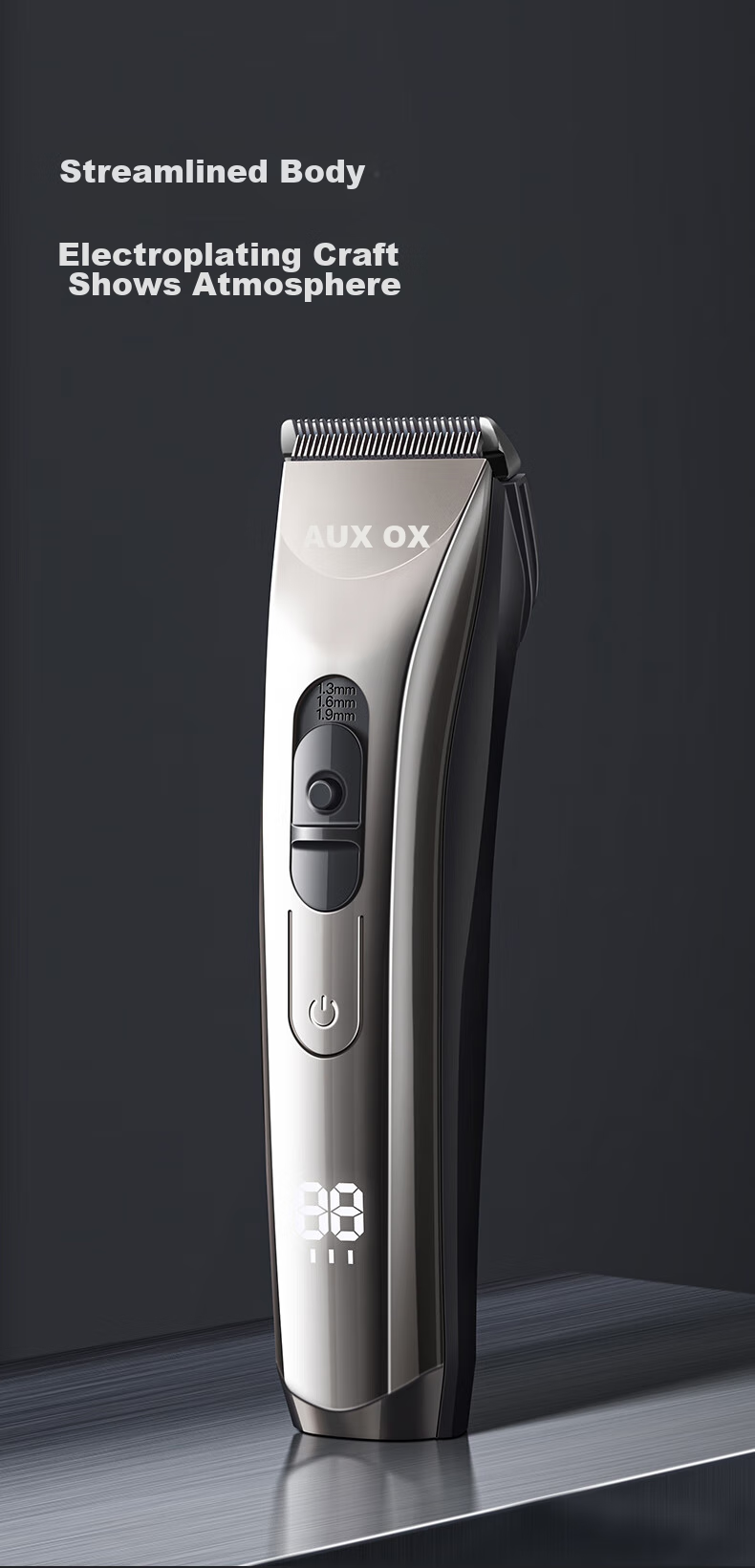 AUX Hair Clipper, Electric Trimmer for Children's Home Use, Professional Hair Cutting Scissors, Self-Haircut Tool, Hair Cutting Device with Complete Set of Hairdressing Tools [Standard Configuration + Double Scissors] 21