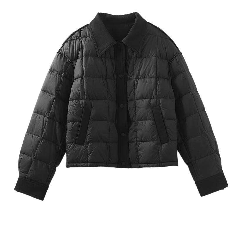 Dme [Snowland Roaming] Winter 420T Nysfong Matte Velvet-Locked 90% Duck Down Shirt-Style Down Jacket for Women