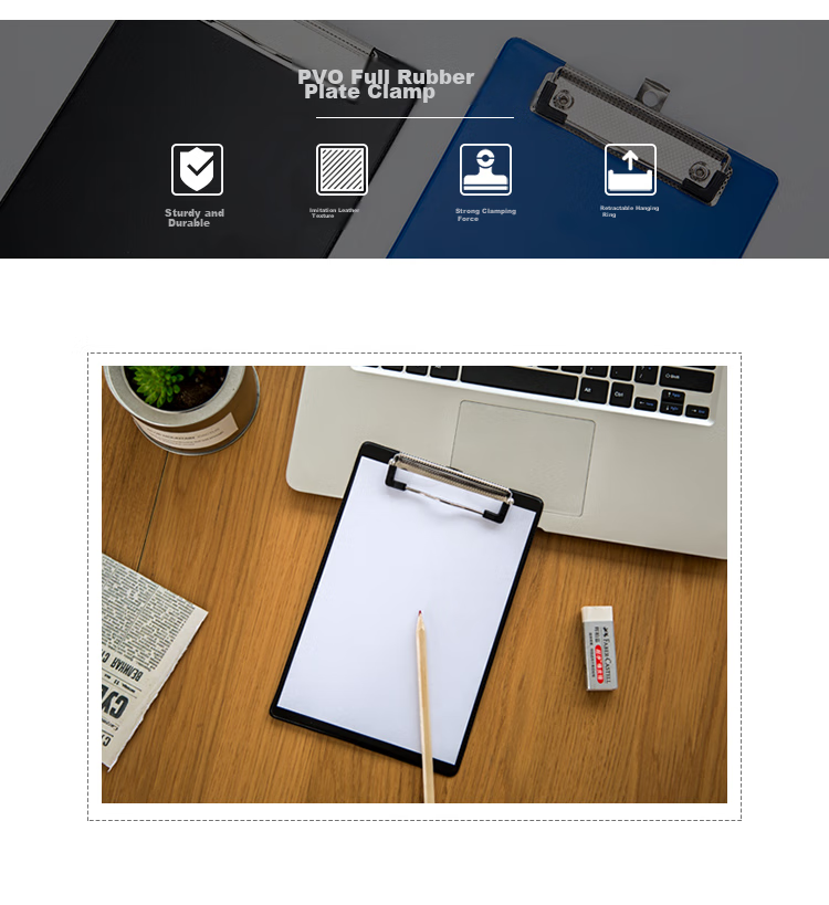 GuangBo 3C Digital All-Net Low Price (GuangBo) A5 Premium PP Writing Clipboard with Scale / Office Supplies, Flat Clip Color Random, Single Pack WJ6106 3