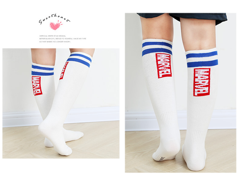 Disney Children's Basketball Socks, Mid-Calf Socks for Spring And Autumn, Cotton Long Socks for Boys, Student Sports Soccer Socks, Thin Summer Style 8