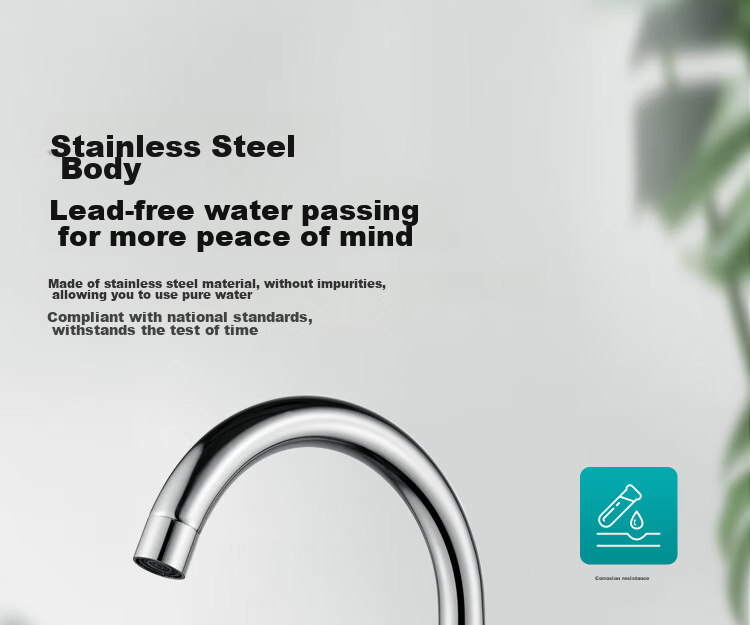 MEJUE Kitchen Faucet, Stainless Steel Double Water Spray, 360° Rotating Hot And Cold Dual Control, Sink Basin Z-011341 6